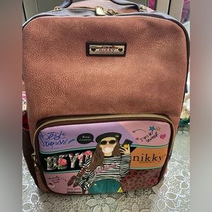 SOLD‼️ USED ONLY ONCE - NIKKI BY NICOLE LEE "LOVE ME TENDER" BACKPACK.